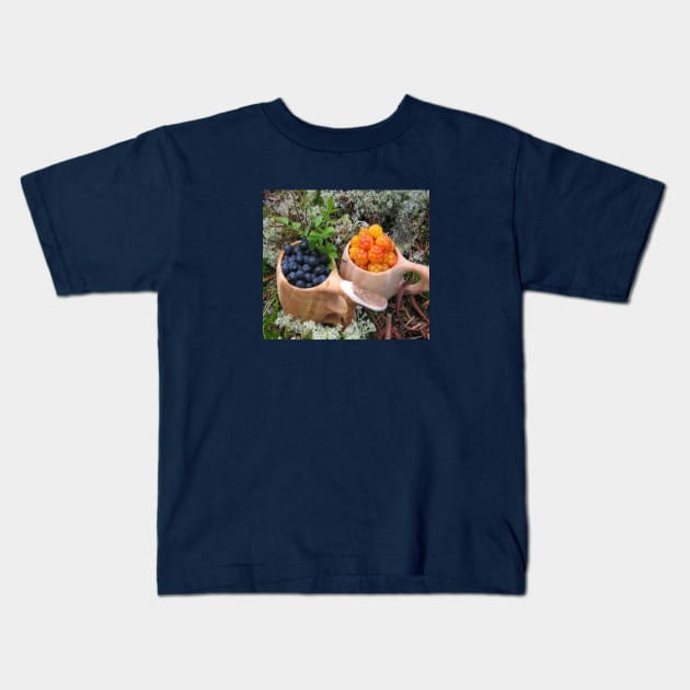Fresh berries are vitamin bombs Kids T-Shirt by Designs and Dreams